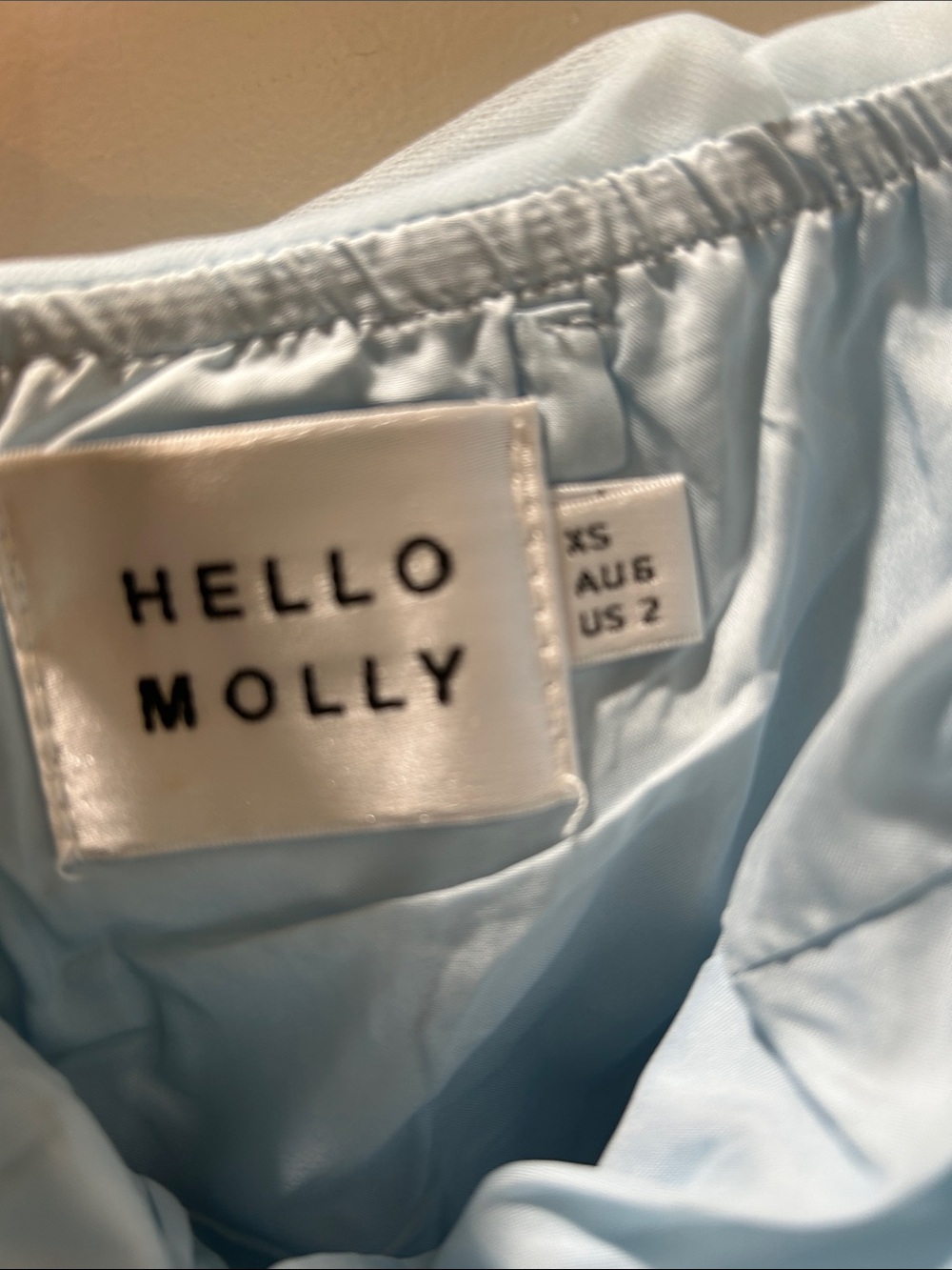 Hello Molly Light Blue Strapless Tulle Maxi Dress - Picture 2 of 3